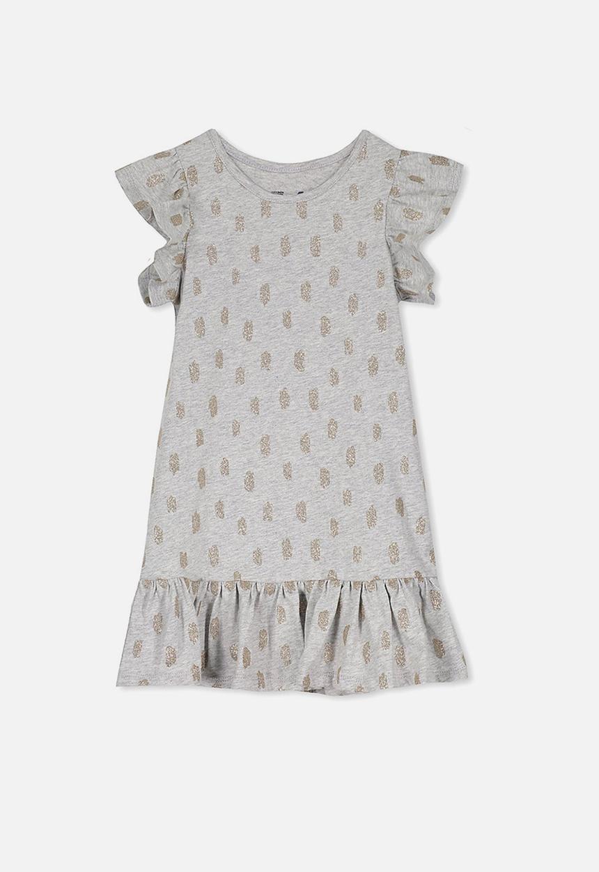 Cotton On - Ella short sleeve dress - grey