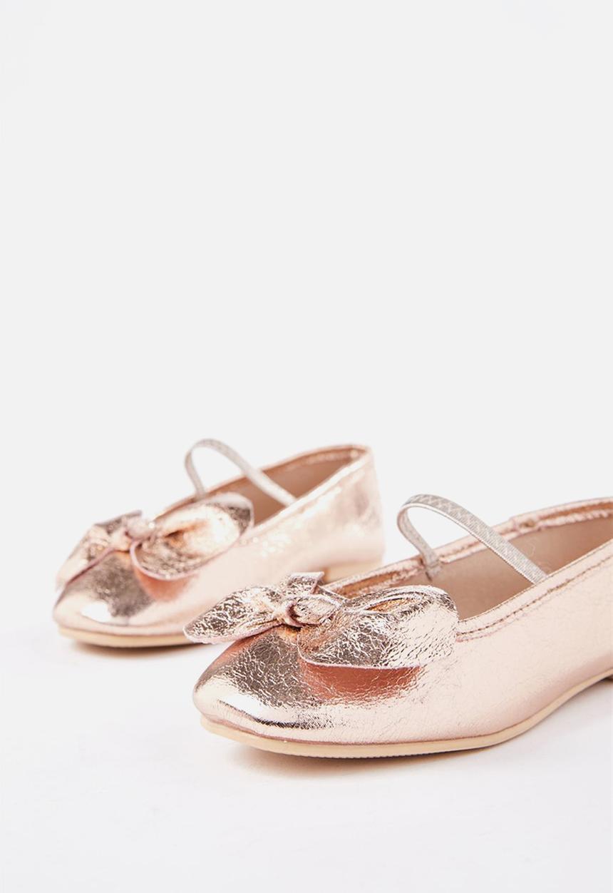 Cotton On - Ballet flats mini bow - rose gold