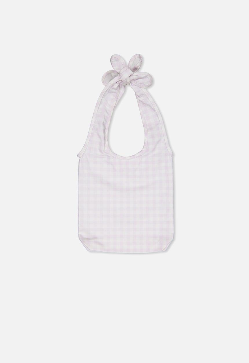 Cotton On - Gingham bow bag - pink