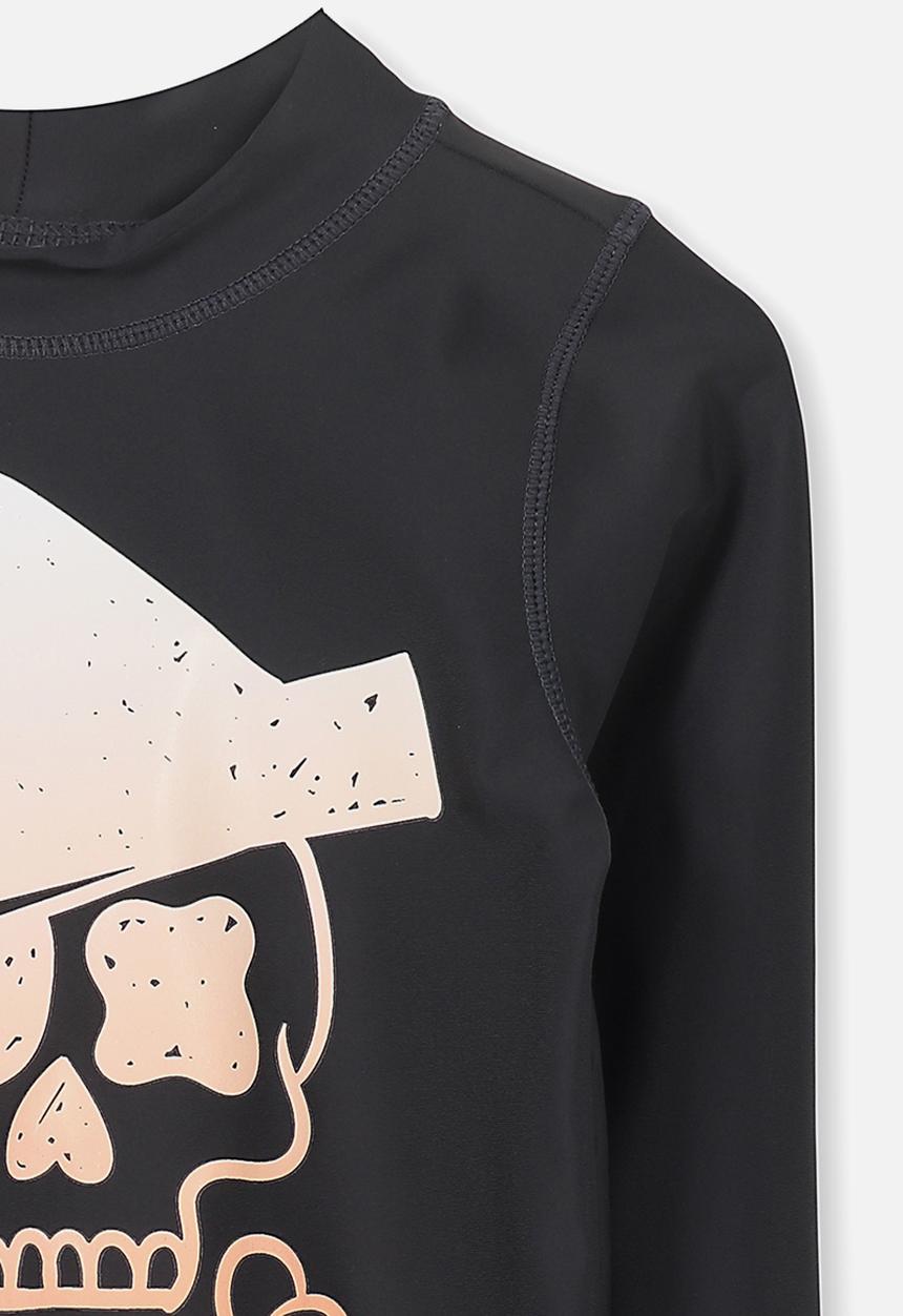 Cotton On - Fraser long sleeve rash vest - black