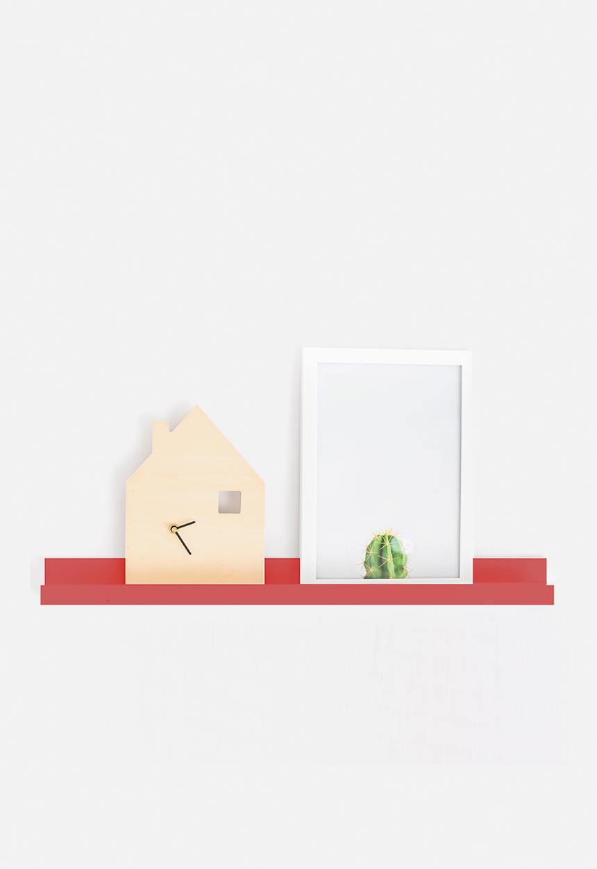Simply Child - Kids book ledge - primary red