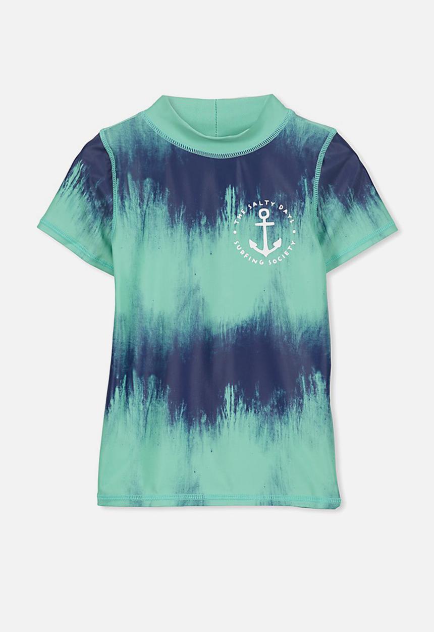 Cotton On - Finley short sleeve rash vest - green