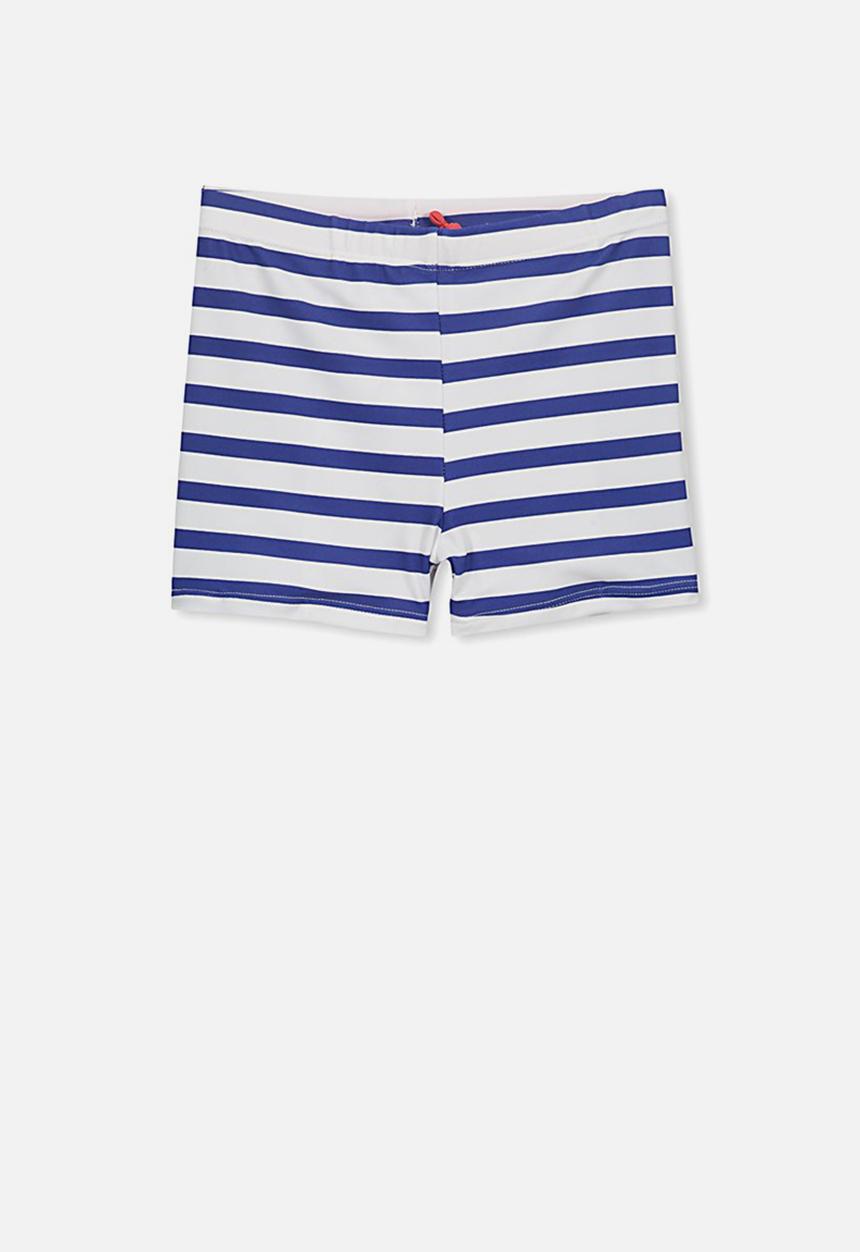 Cotton On - Billy boyleg swim trunk - blue & white 