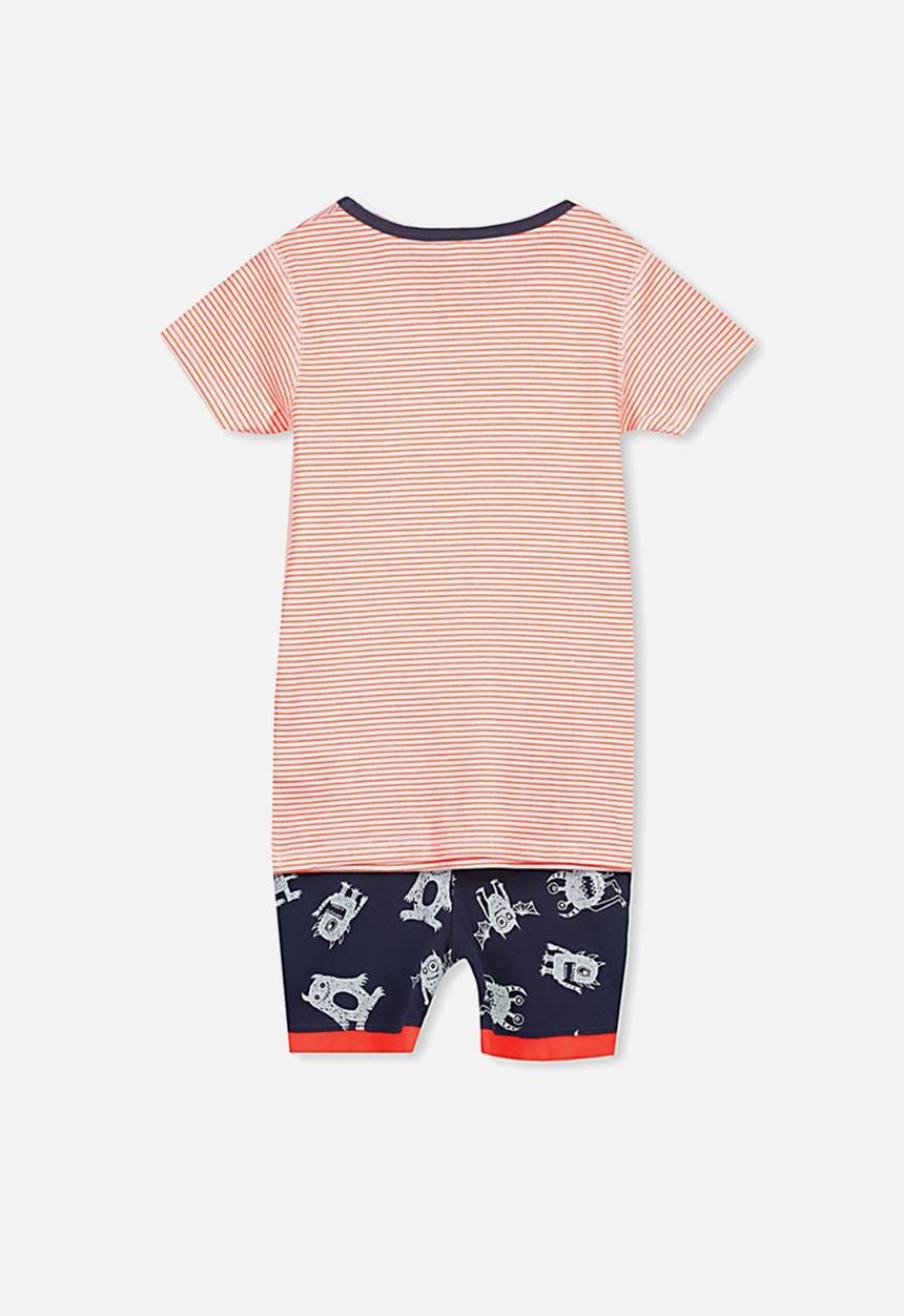 Cotton On - Joshua short sleeve pyjama set - red