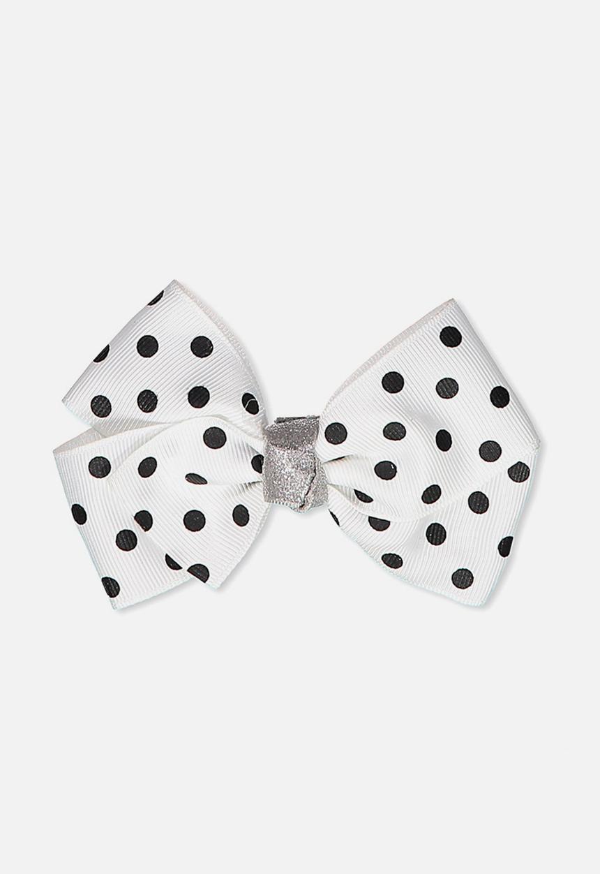 Cotton On - Big bow clips - white & black
