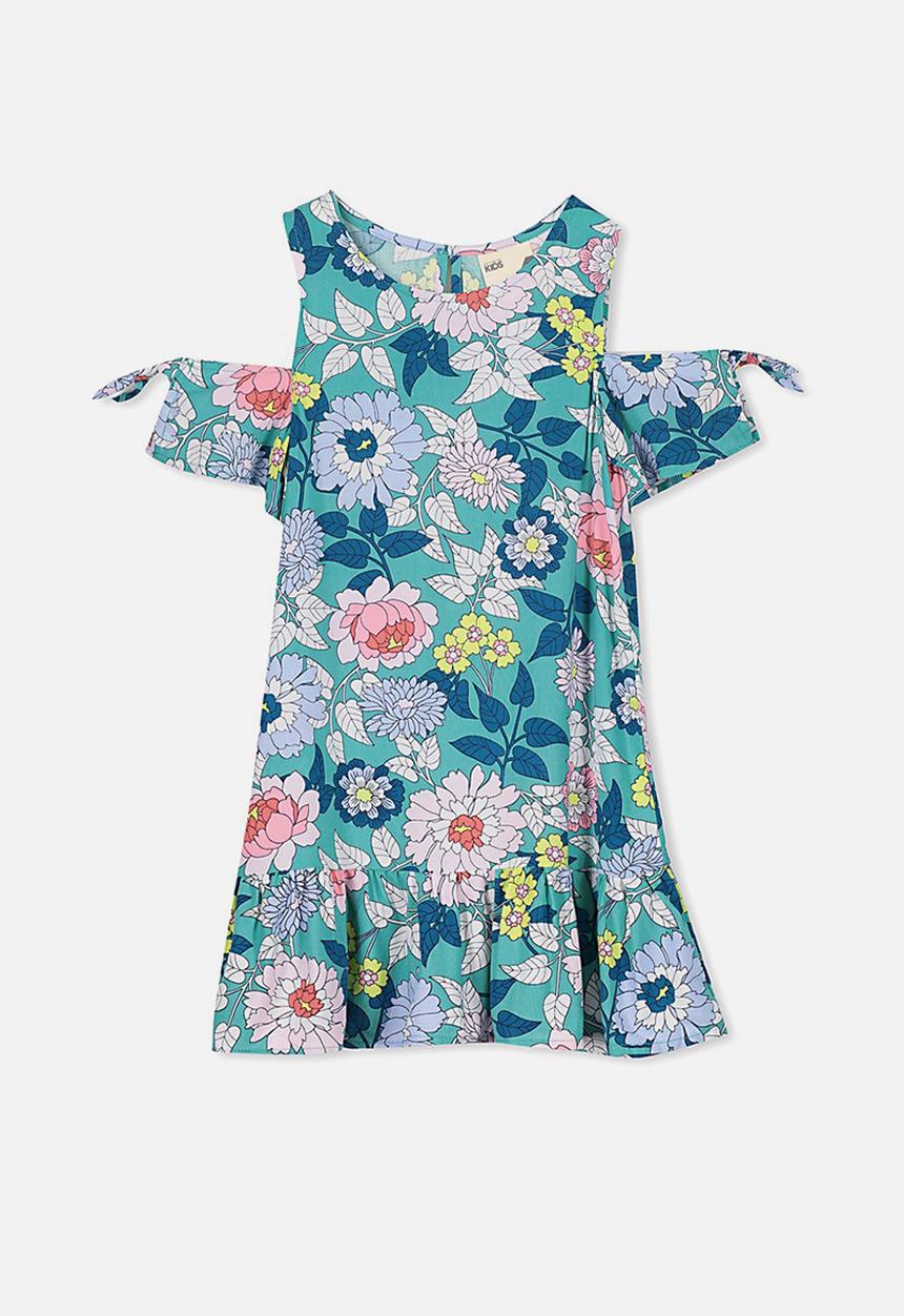 Cotton On - Ruby cold shoulder dress - multi