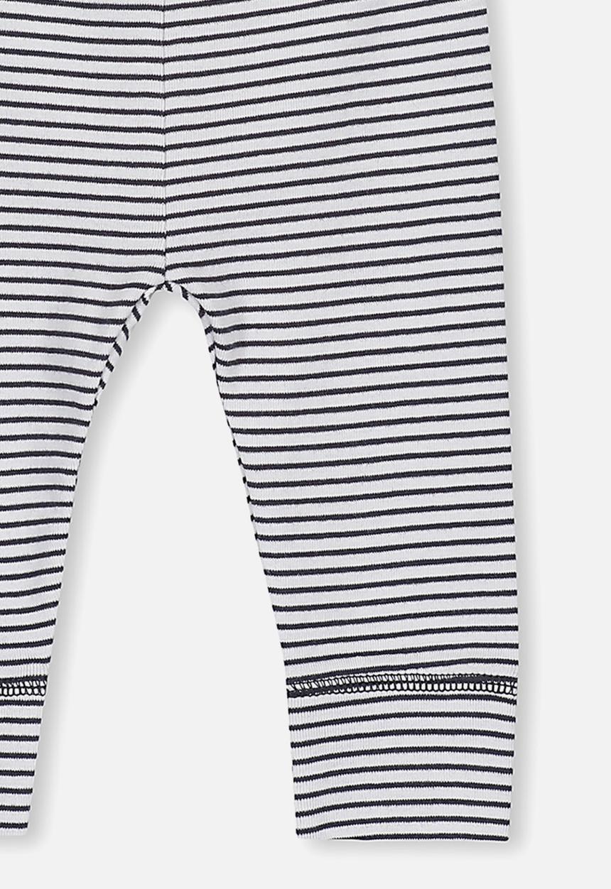 Cotton On - Newborn legging - black & white 