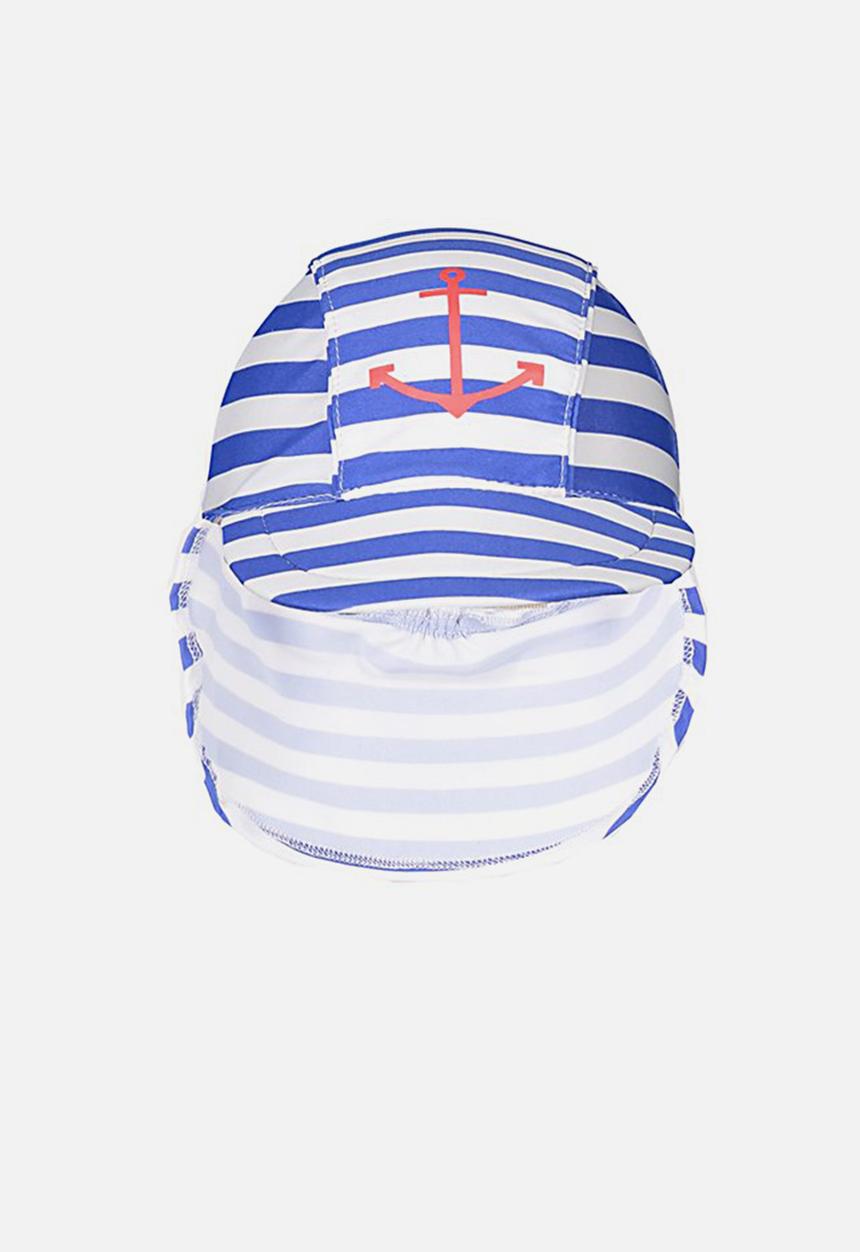 Cotton On - New born sonny hat - blue & white 