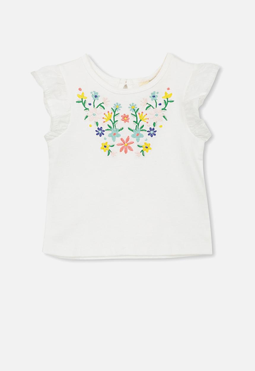 Cotton On - Gigi flutter top - white