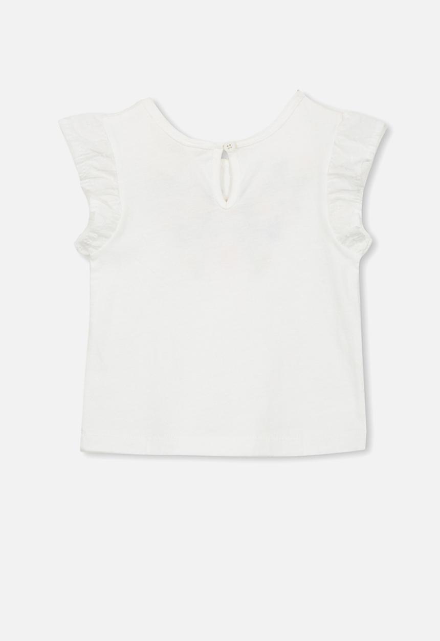 Cotton On - Gigi flutter top - white