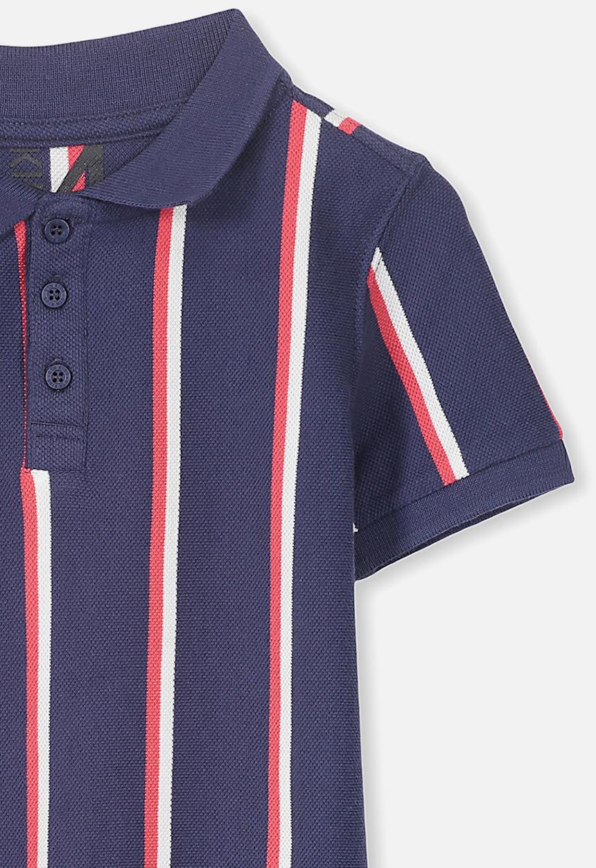 Cotton On - Kenny polo - navy & red 