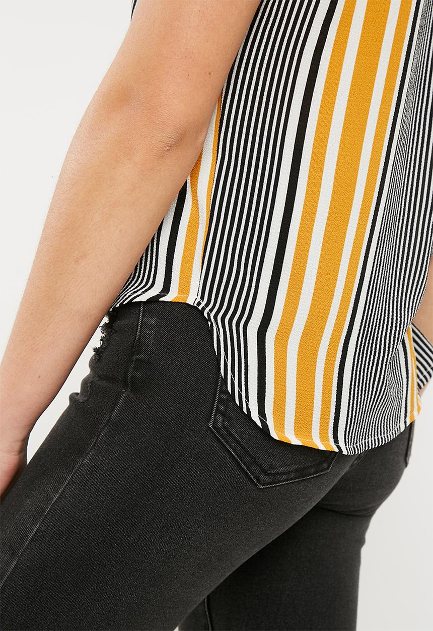 Superbalist - Mandarin collar shell top - multi