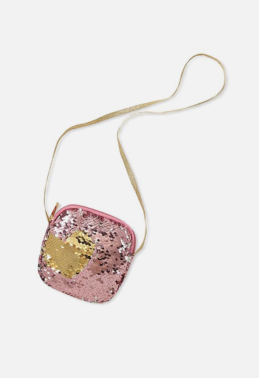 Cotton On - Sequin party bag - pink & gold 