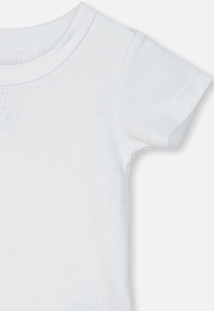 Cotton On - New born short sleeve bubbysuit - white 