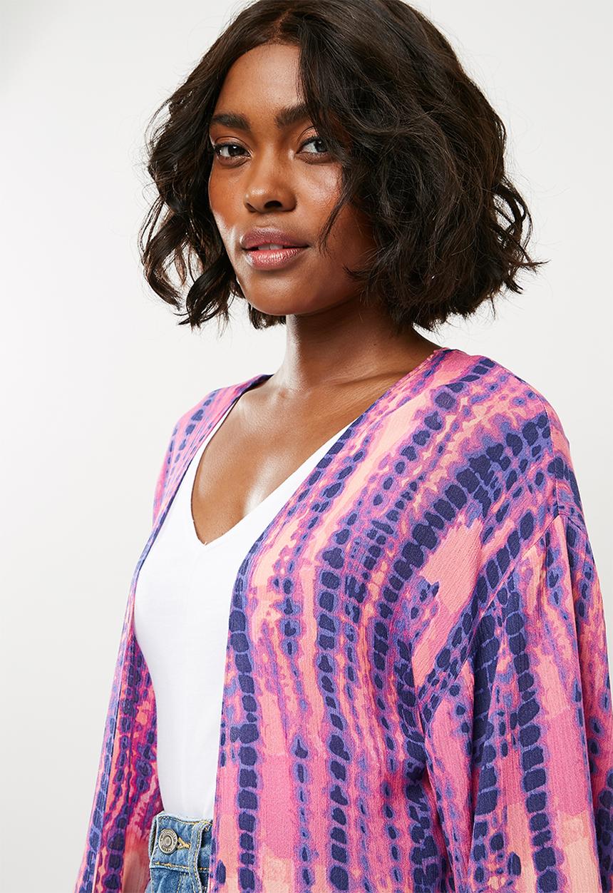 Missguided - Tie dye kimono - multi