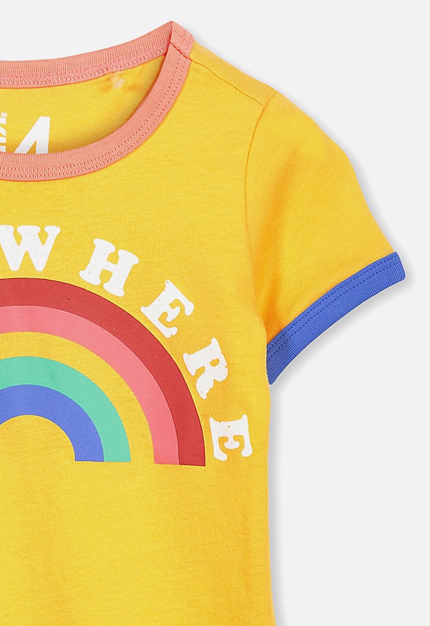 Cotton On - Penelope short sleeve tee - yellow