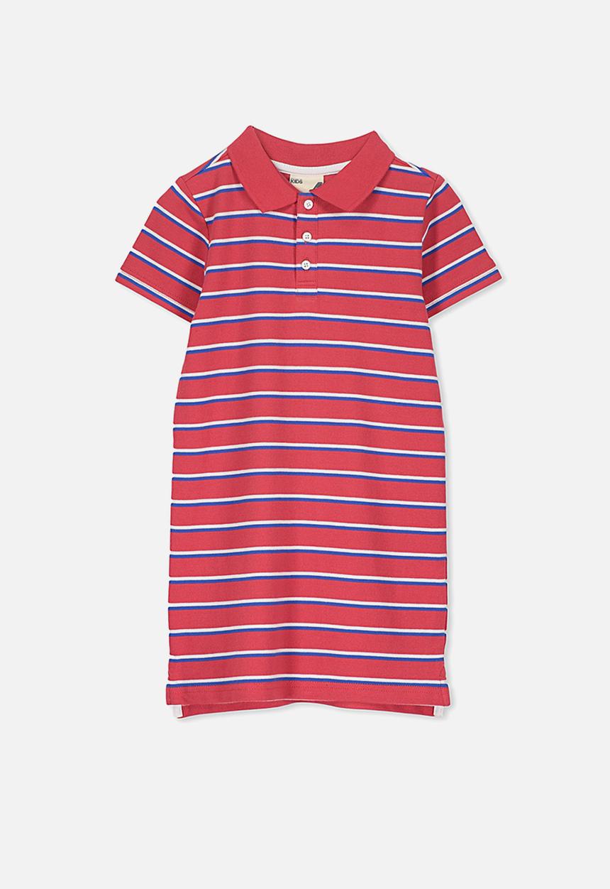 Cotton On - Blaire polo dress - red