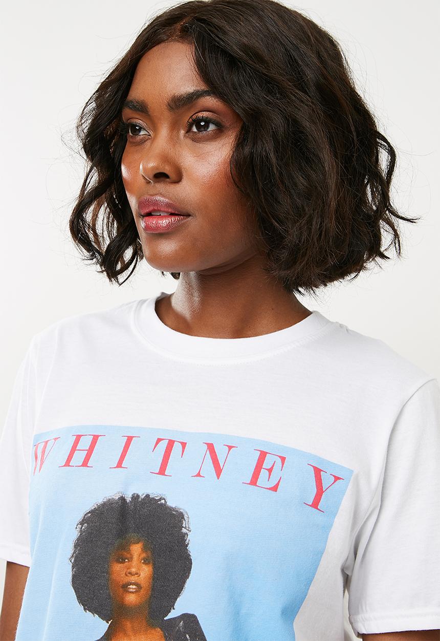 Missguided - Whitney graphic crop T-shirt - white