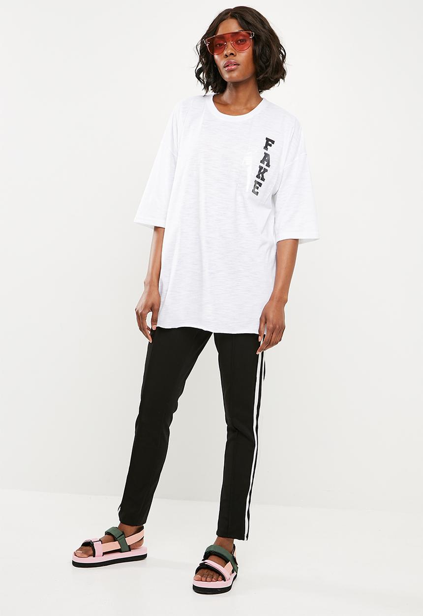 Missguided - Oversized T-shirt - white