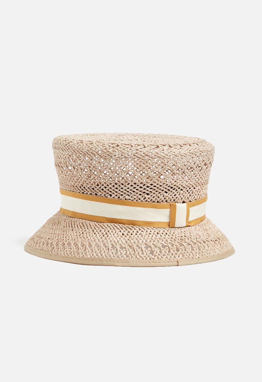 Superbalist - Twiss straw bucket hat - natural