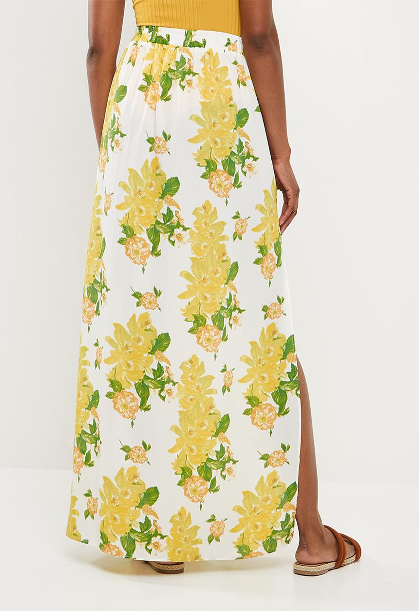 Missguided - Split maxi skirt floral - multi