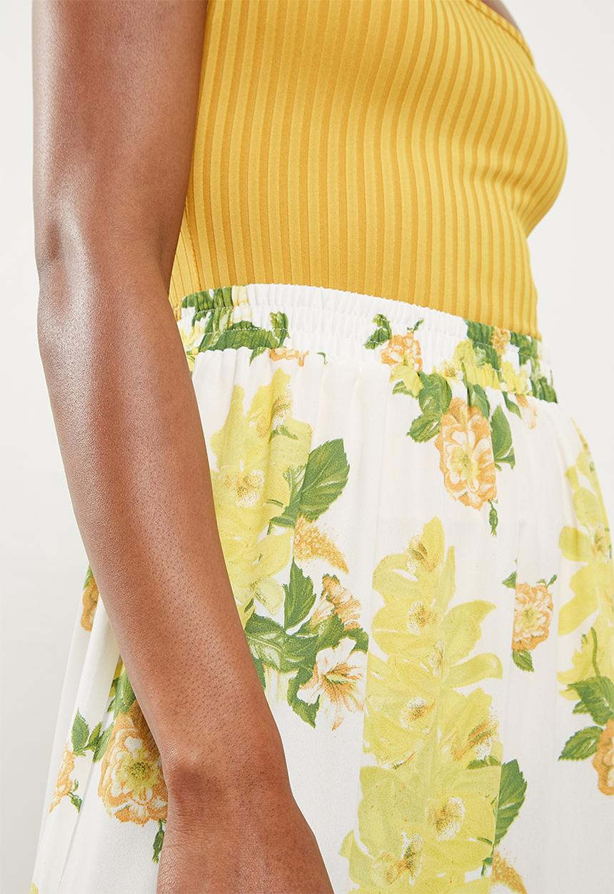 Missguided - Split maxi skirt floral - multi