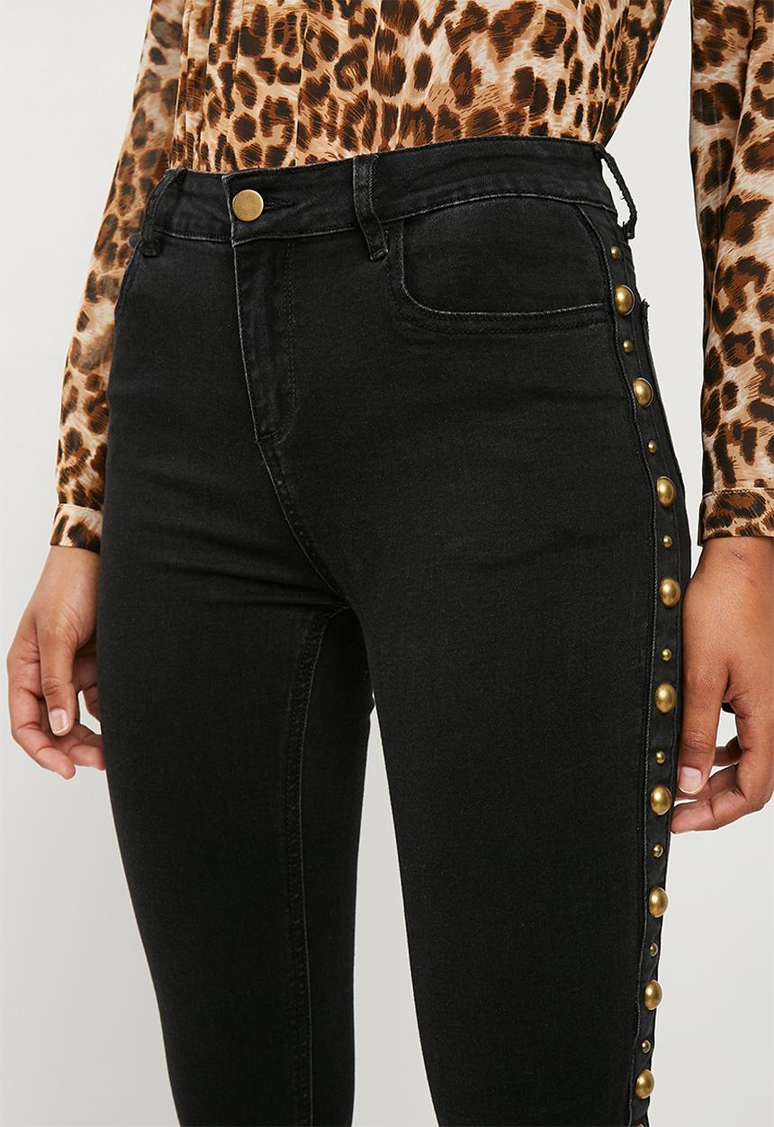 Superbalist - Military detail jeans - black 