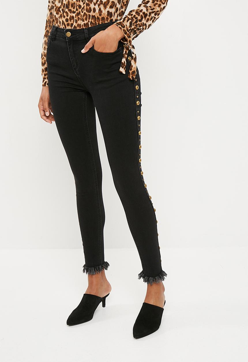Superbalist - Military detail jeans - black 