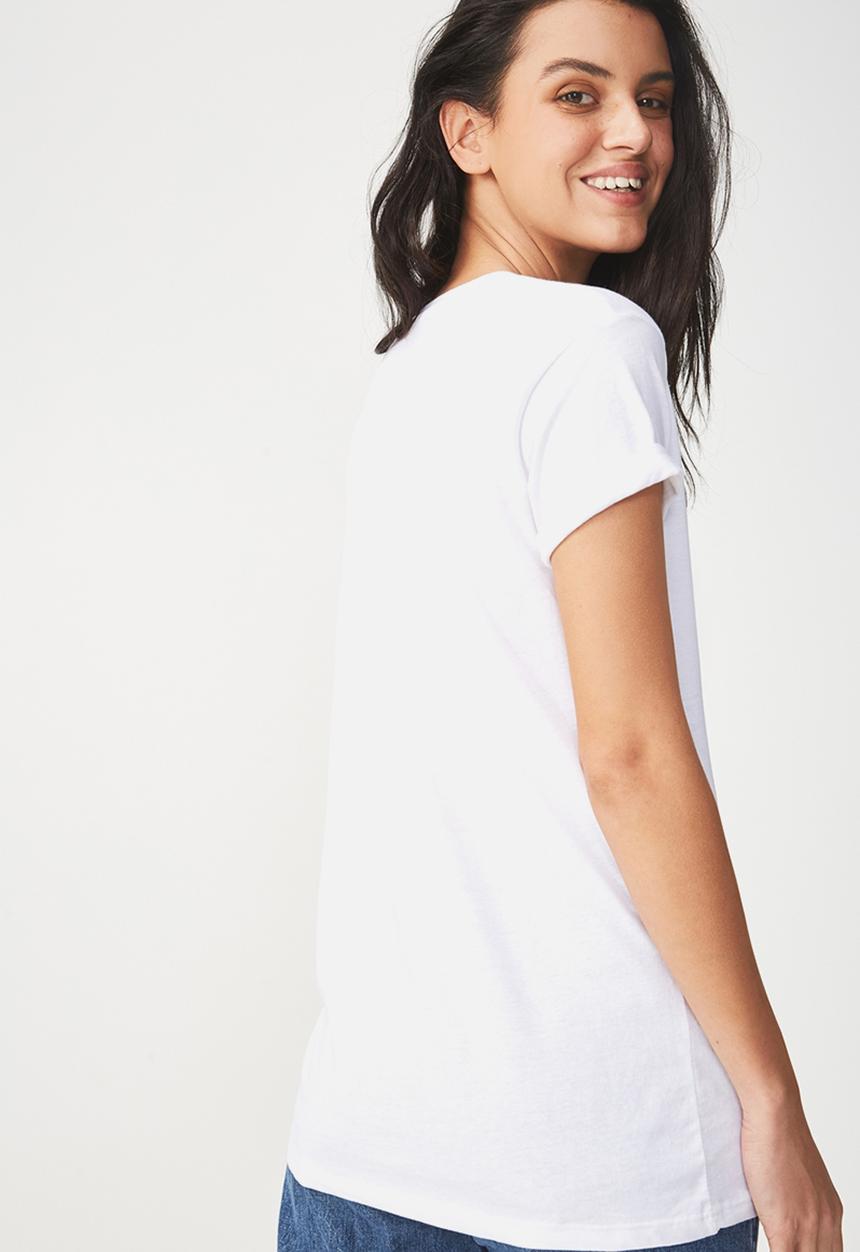 Cotton On - Tbar fox graphic T-shirt - white 