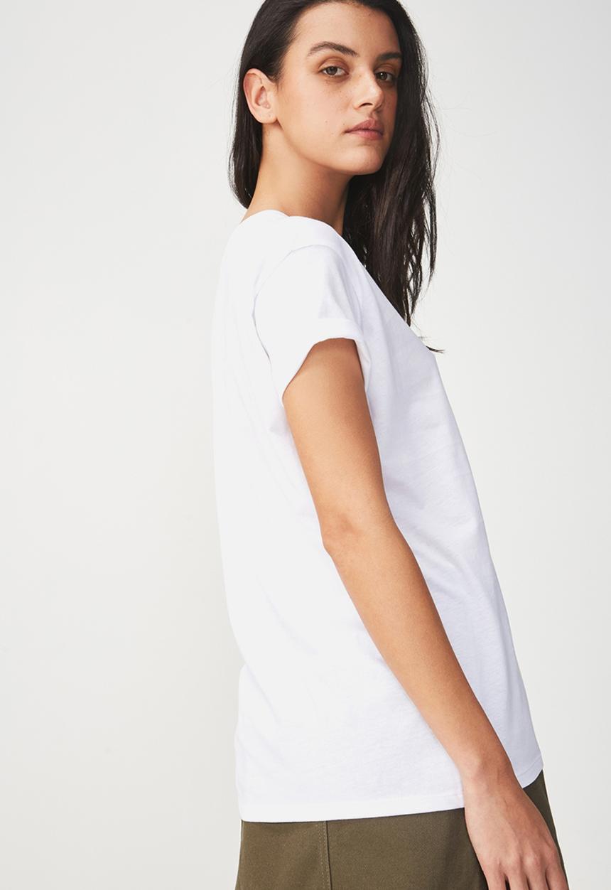Cotton On - Tbar fox graphic T-shirt - white 