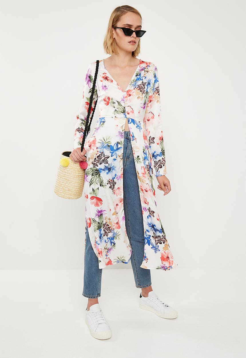 Superbalist - Slit detail maxi blouse - multi