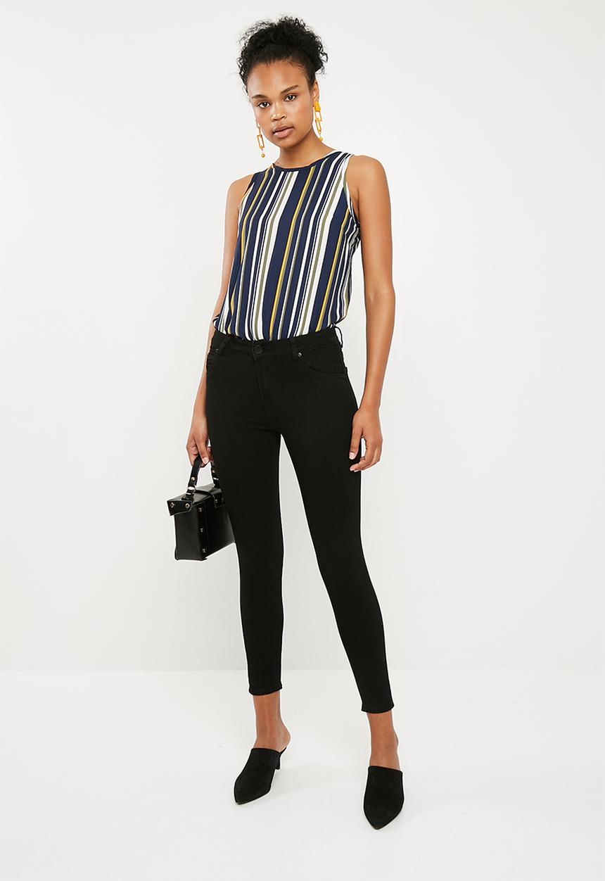 Superbalist - Woven scoop neck vest - navy 