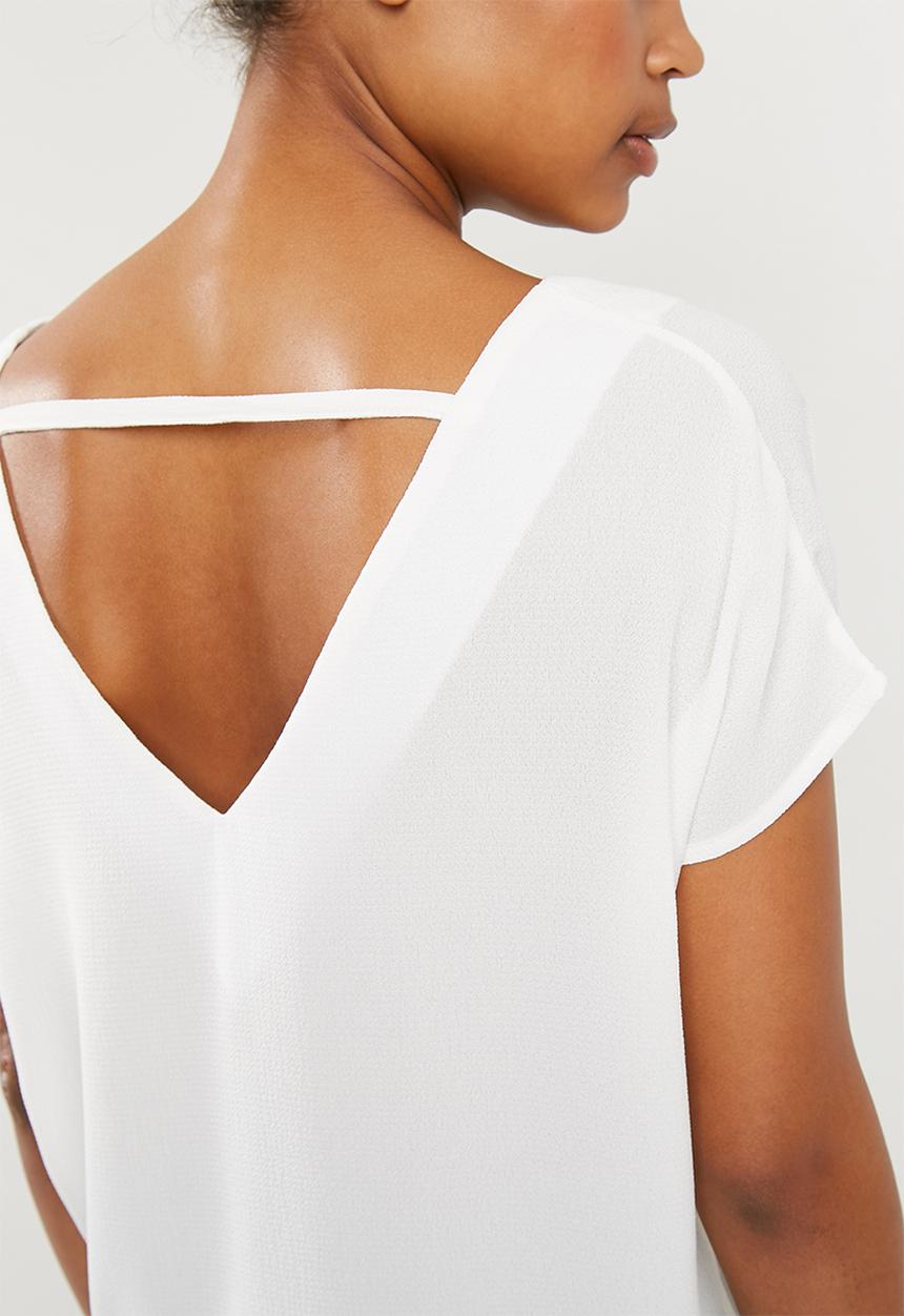 Superbalist - V-neck blouse - white 