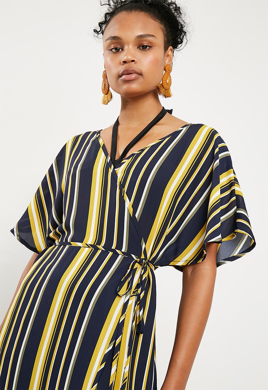 Superbalist - Kimono sleeve wrap cover up - multi