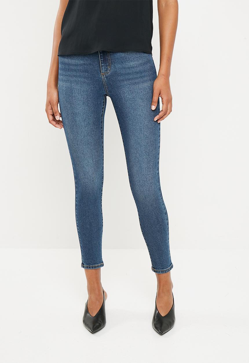 Cotton On - High rise grazer skinny jean - blue 