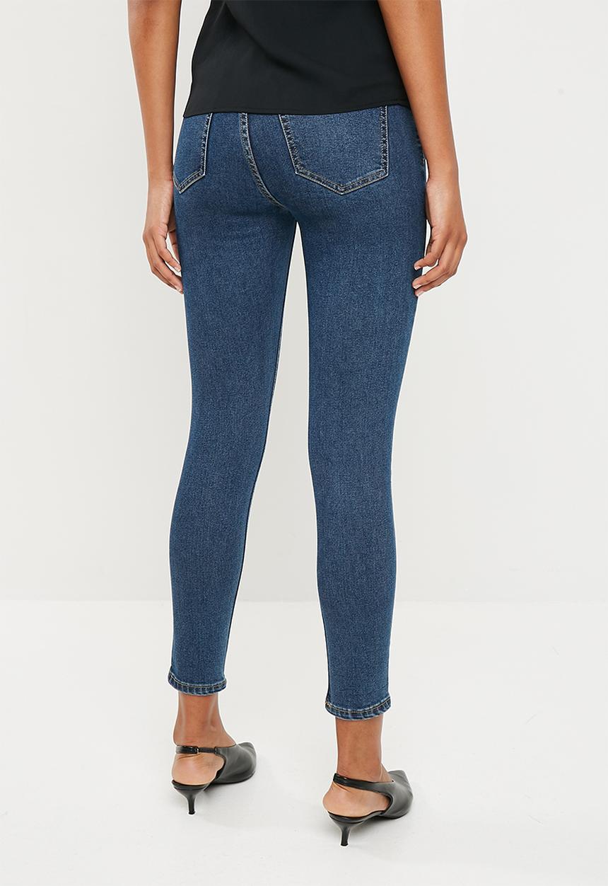 Cotton On - High rise grazer skinny jean - blue 