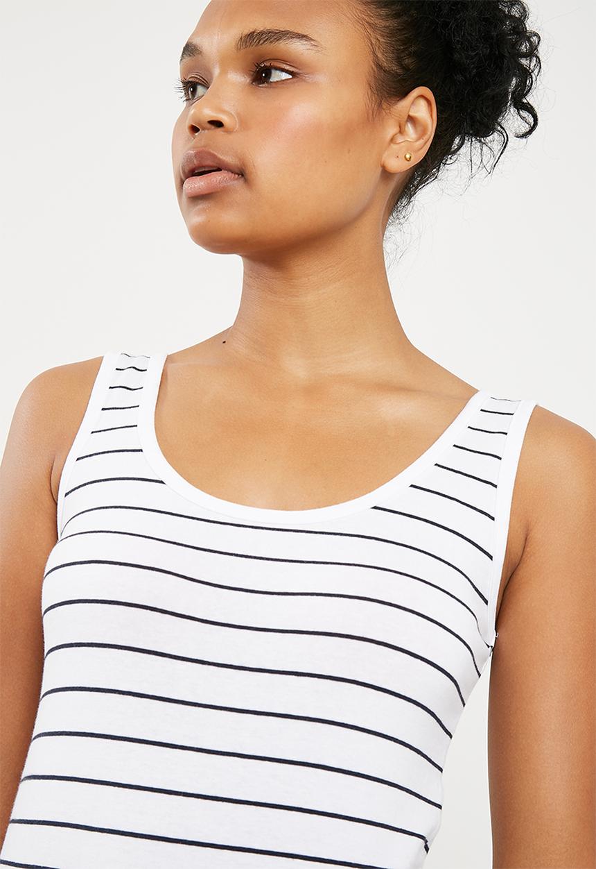 Cotton On - Tank top - blue & white 