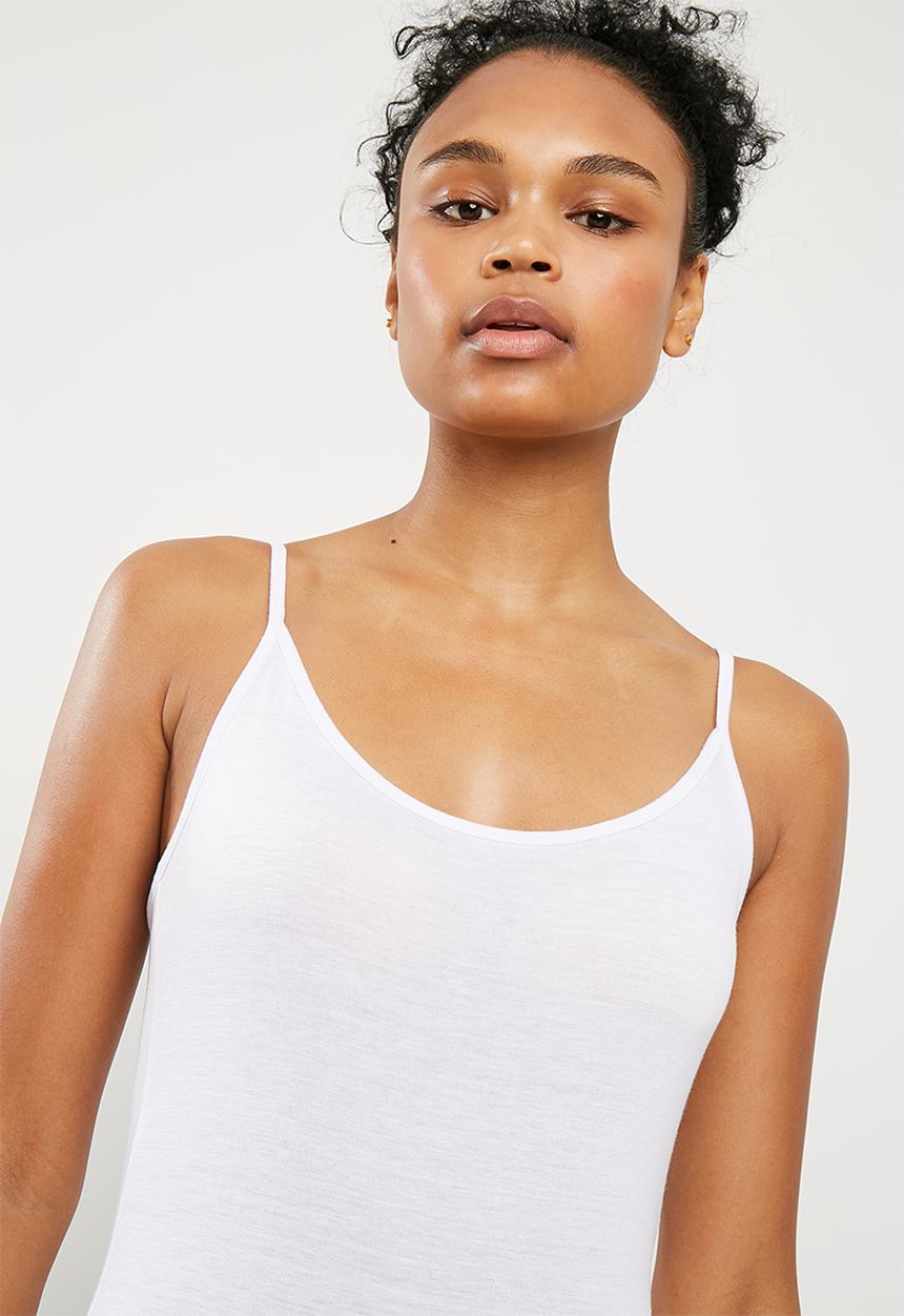 Superbalist - Cami 2 pack bodysuit - white & black