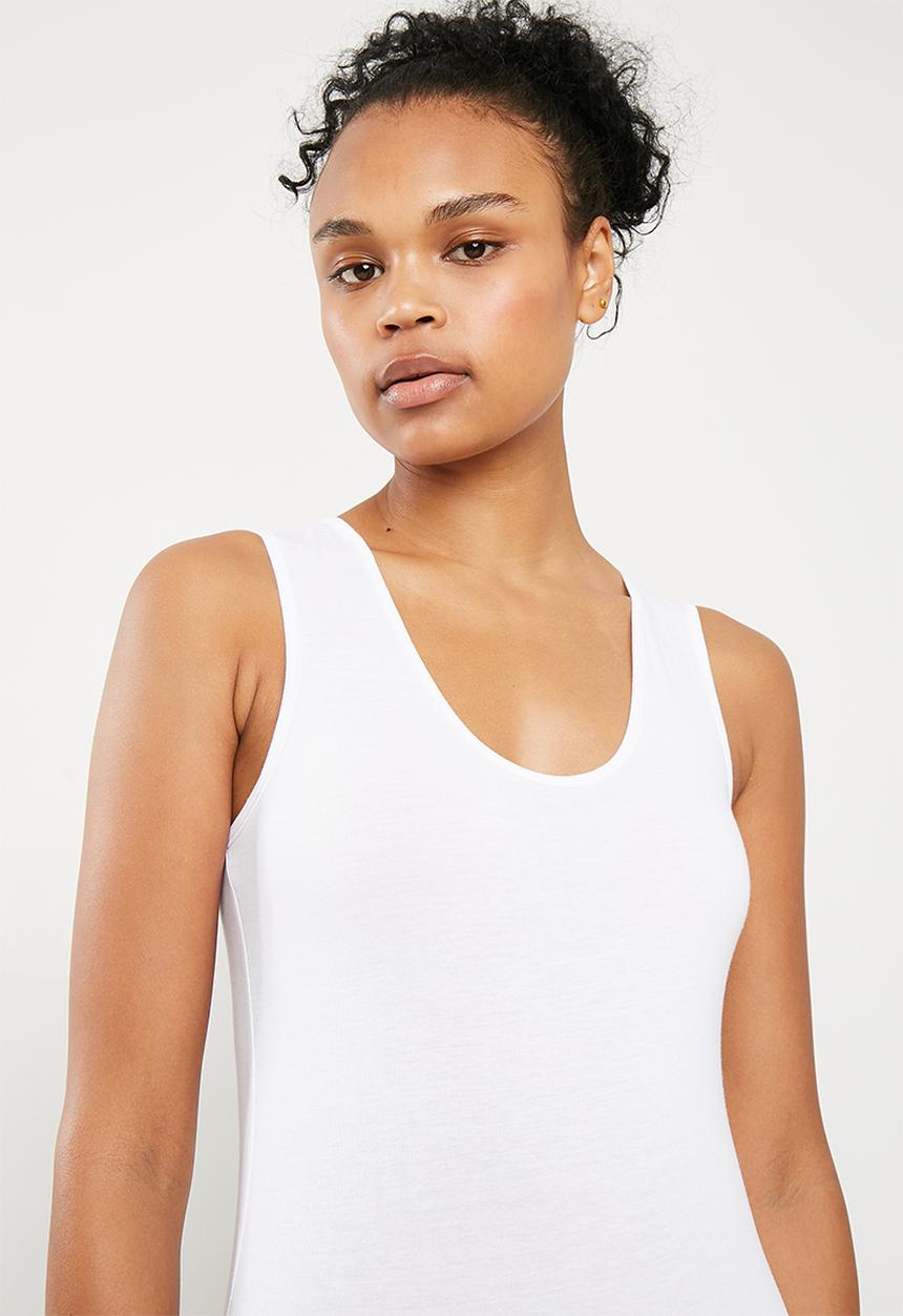 Superbalist - Scoop neck 2 pack bodysuit - grey & white