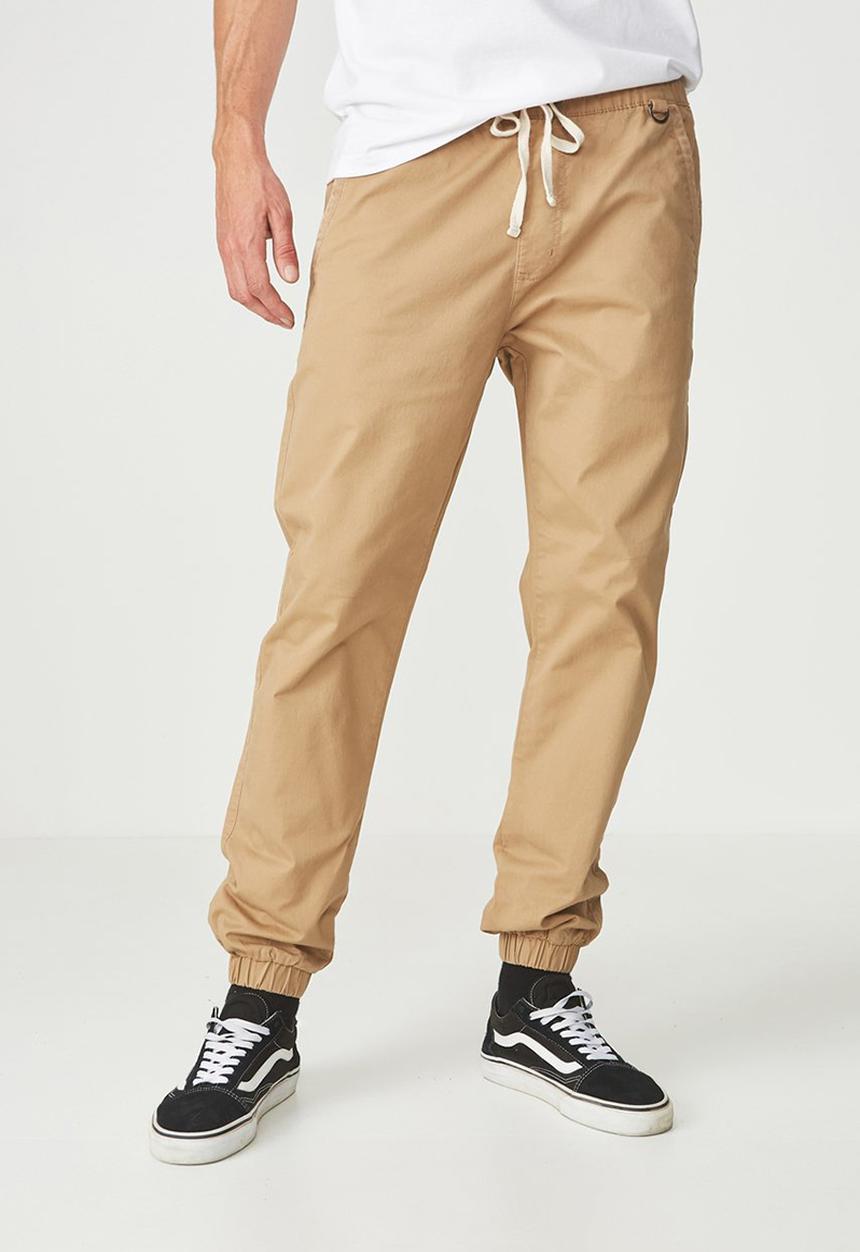 Cotton On - Drake cuffed pant - beige