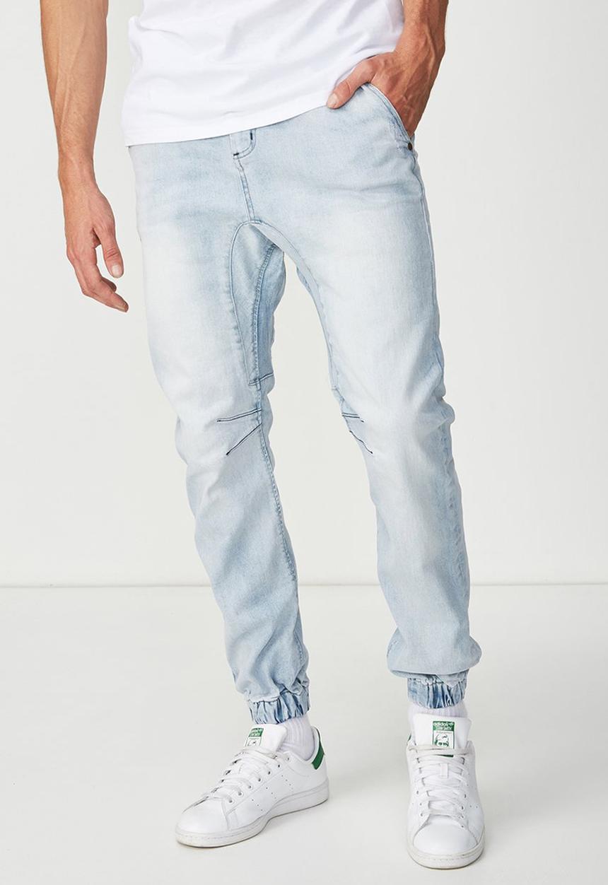 Cotton On - Slim denim jogger - blue 