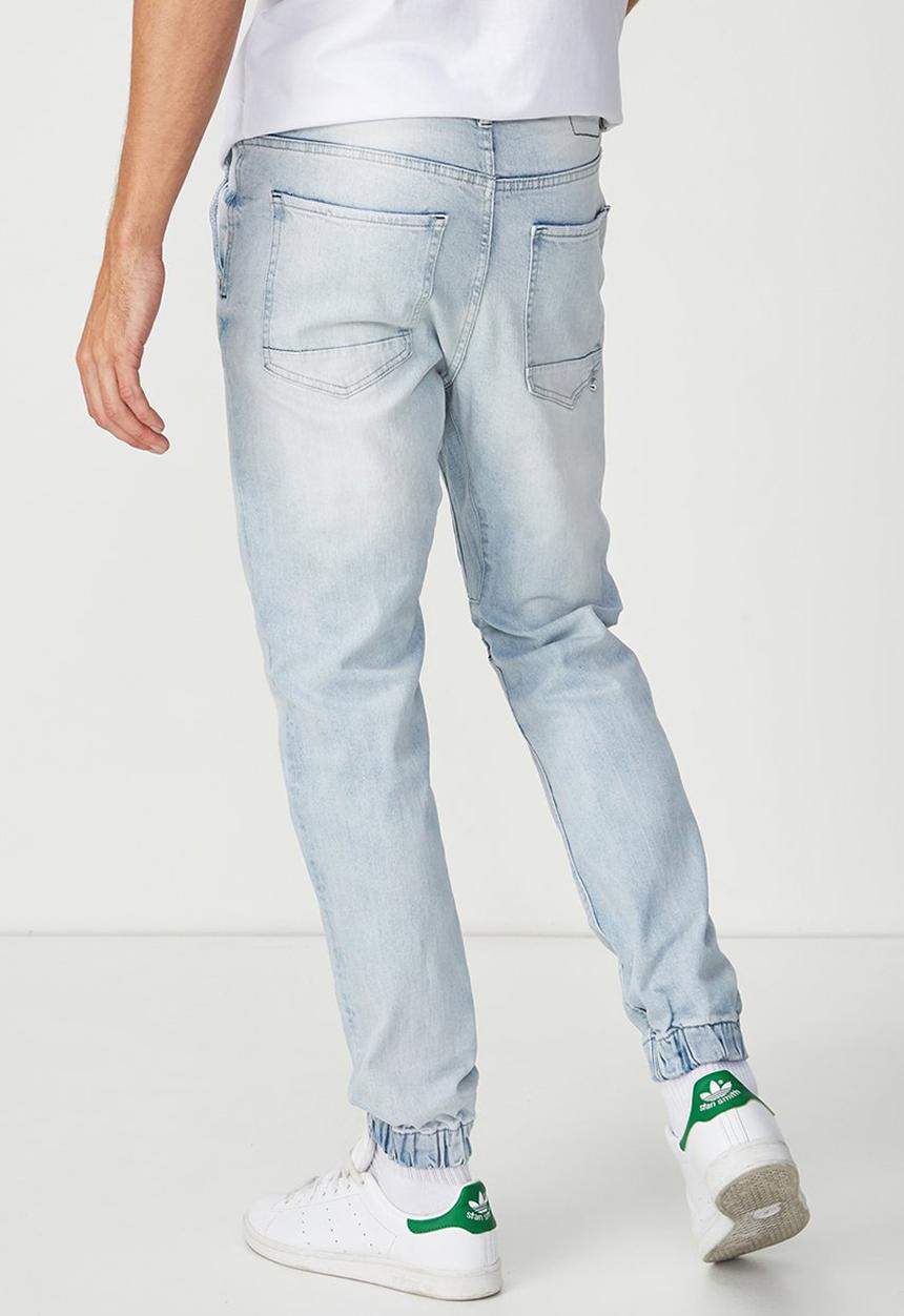 Cotton On - Slim denim jogger - blue 