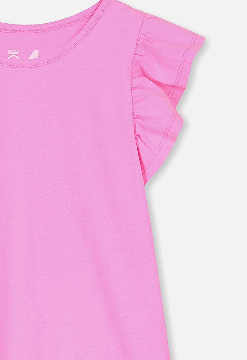 Cotton On - Ella short sleeve dress - pink