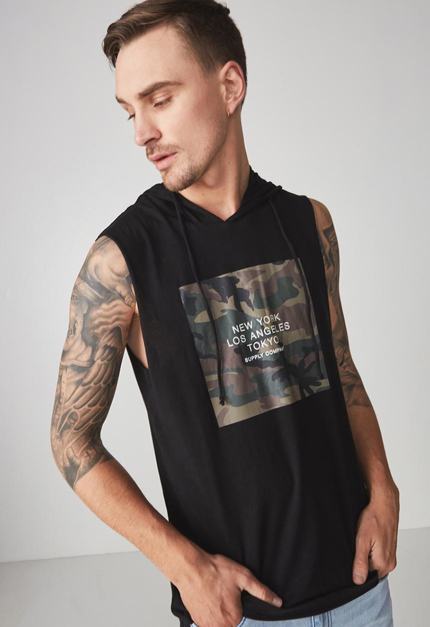Cotton On - Hustle muscle tank - black 