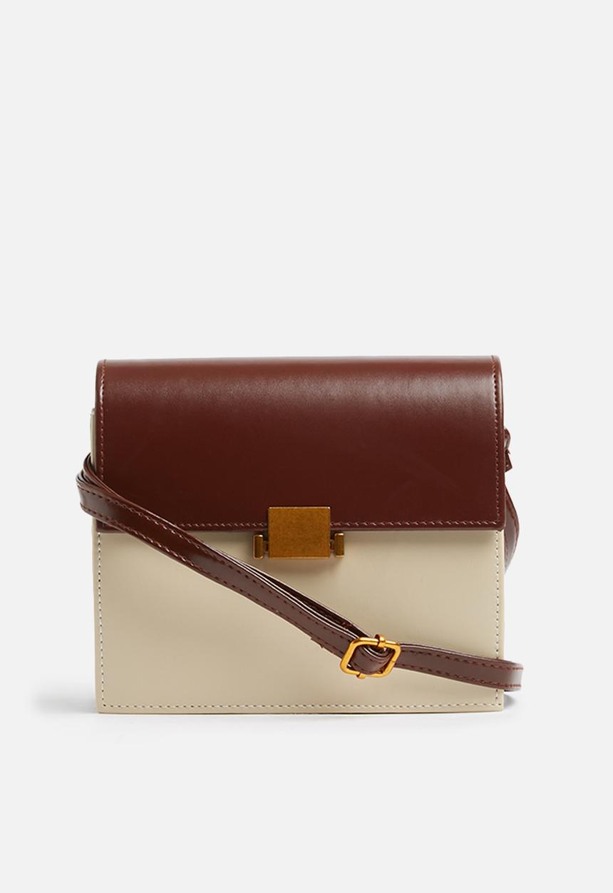 Superbalist - Melody 2 tone crossbody - brown & cream 