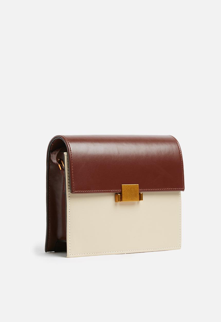 Superbalist - Melody 2 tone crossbody - brown & cream 