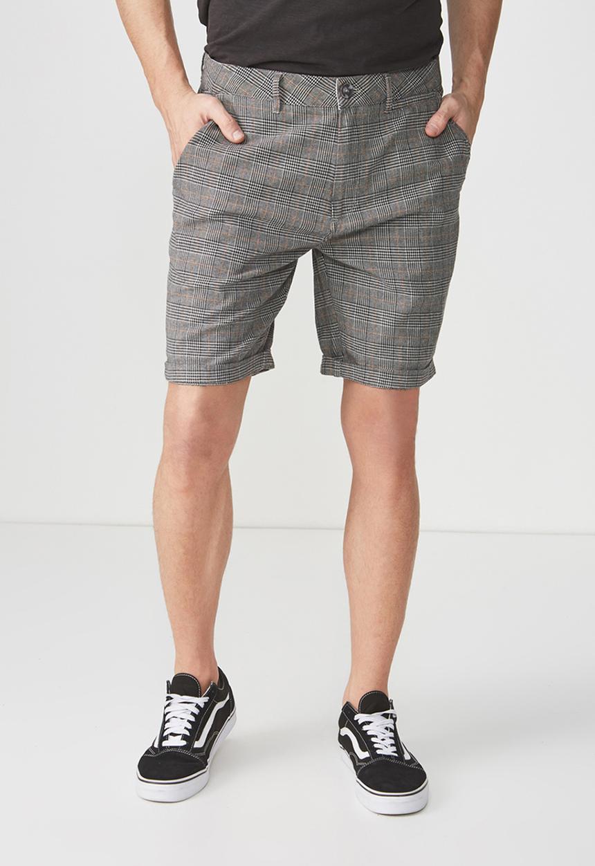 Cotton On - Washed chino short - grey