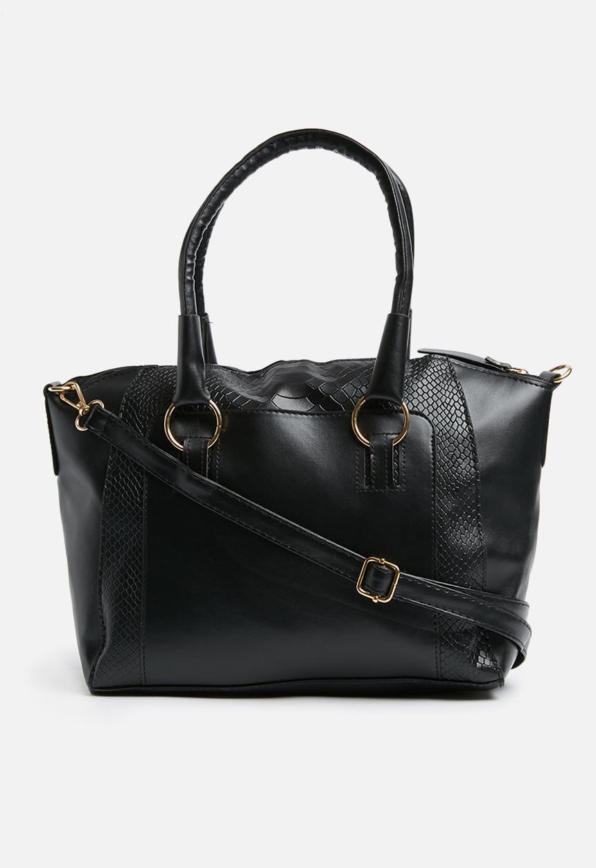 Superbalist - Zia trapeze tote bag - black 