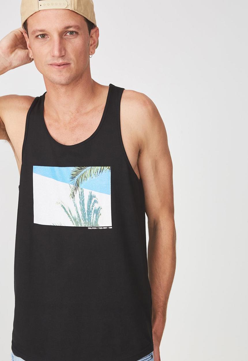 Cotton On - Tbar tank - black 