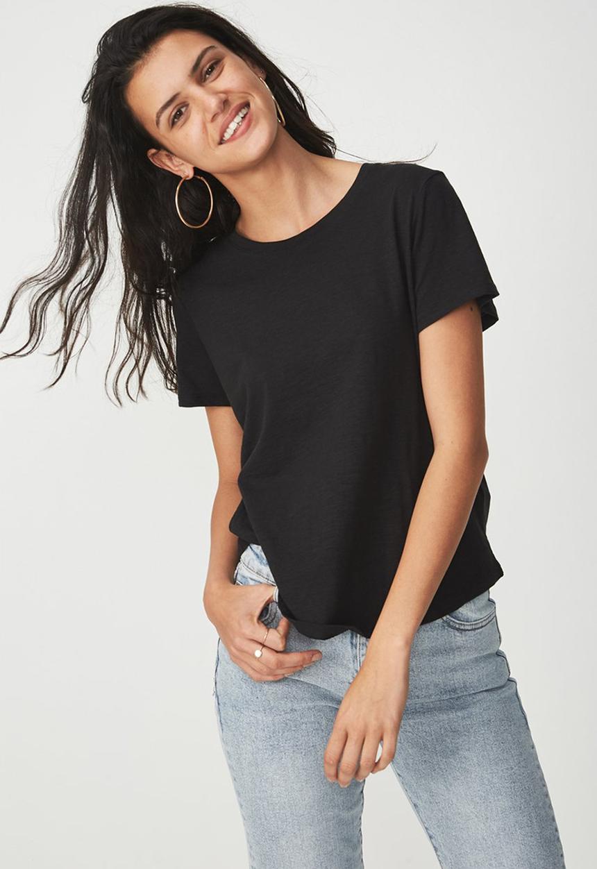 Cotton On - The crew T-shirt - black 